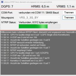 deutschsprachiger NTRIP-Client für Windows